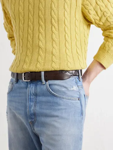 Anderson's 3cm Woven Leather Belt - Men | Thumbnail 2