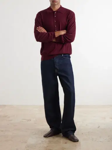 Dries Van Noten Muano Merino Wool Polo Shirt - Men | Thumbnail 2