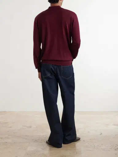 Dries Van Noten Muano Merino Wool Polo Shirt - Men | Thumbnail 4