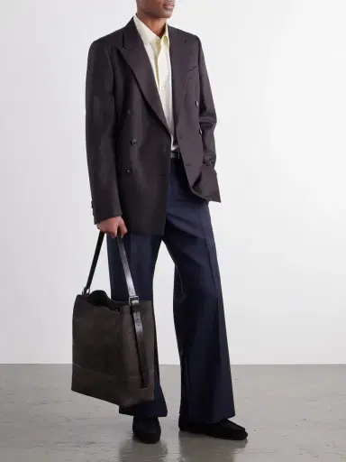 Lemaire Belted Nubuck Leather Tote Bag - Men | Thumbnail 3