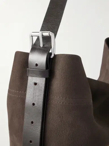 Lemaire Belted Nubuck Leather Tote Bag - Men | Thumbnail 5