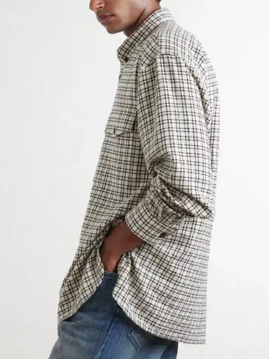 Dries Van Noten Cromo Checked Cotton-Blend Flannel Shirt - Men | Thumbnail 5