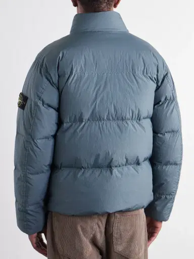 Stone Island Quilted Garment-Dyed Recycled Crinkled-Nylon Down Jacket - Men | Thumbnail 4 Stone Island Quilted Garment-Dyed Recycled Crinkled-Nylon Down Jacket - Men | Thumbnail 4