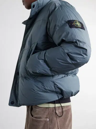Stone Island Quilted Garment-Dyed Recycled Crinkled-Nylon Down Jacket - Men | Thumbnail 5 Stone Island Quilted Garment-Dyed Recycled Crinkled-Nylon Down Jacket - Men | Thumbnail 5