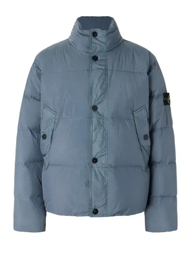 Quilted Garment-Dyed Recycled Crinkled-Nylon Down Jacket - Men Quilted Garment-Dyed Recycled Crinkled-Nylon Down Jacket - Men
