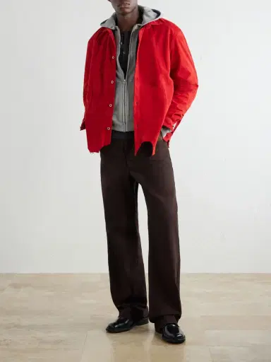 ADON Distressed Suede Overshirt - Men | Thumbnail 2 ADON Distressed Suede Overshirt - Men | Thumbnail 2