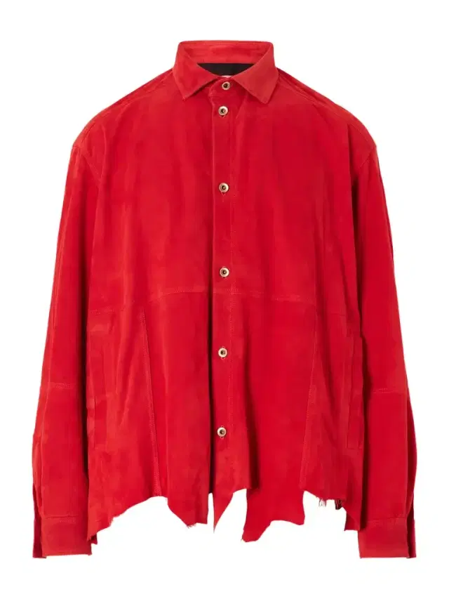 ADON Distressed Suede Overshirt - Men