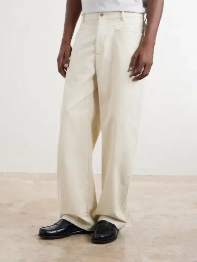 De Bonne Facture Gardian Wide-Leg Cotton-Corduroy Trousers - Men | Thumbnail 3