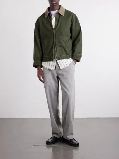 Aimé Leon Dore Corduroy-Trimmed Denim Jacket - Men | Thumbnail 2