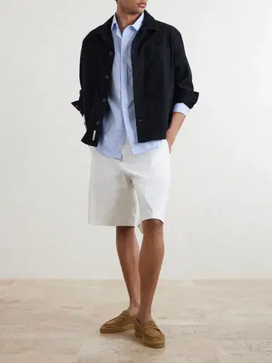 Onia Striped Cotton-Poplin Shirt - Men | Thumbnail 2 Onia Striped Cotton-Poplin Shirt - Men | Thumbnail 2