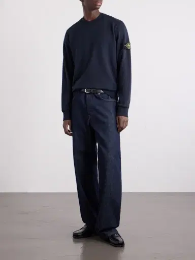Stone Island Garment-Dyed Cotton-Fleece Sweatshirt - Men | Thumbnail 2