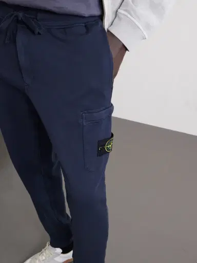 Stone Island Tapered Organic Cotton Fleece Sweatpants - Men | Thumbnail 5 Stone Island Tapered Organic Cotton Fleece Sweatpants - Men | Thumbnail 5