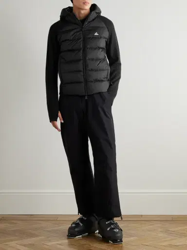 Moncler Grenoble Quilted Shell and Polartec® Power Stretch™ Pro Hooded Down Jacket - Men | Thumbnail 2