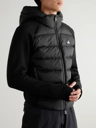 Moncler Grenoble Quilted Shell and Polartec® Power Stretch™ Pro Hooded Down Jacket - Men | Thumbnail 4