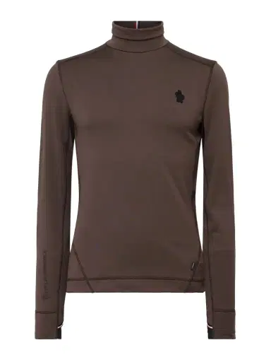 Moncler Grenoble Slim-Fit Logo-Appliquéd Polartec® Power Grid™ Base Layer - Men | Thumbnail 1 Moncler Grenoble Slim-Fit Logo-Appliquéd Polartec® Power Grid™ Base Layer - Men | Thumbnail 1