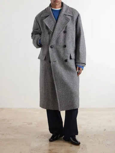 Dries Van Noten Rascott Double-Breasted Wool-Tweed Coat - Men | Thumbnail 3