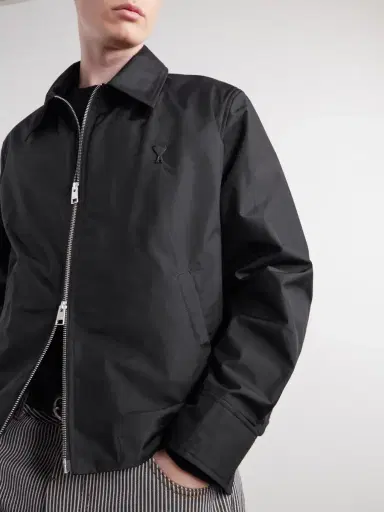 AMI PARIS Logo-Appliquéd Shell Blouson Jacket - Men | Thumbnail 5 AMI PARIS Logo-Appliquéd Shell Blouson Jacket - Men | Thumbnail 5