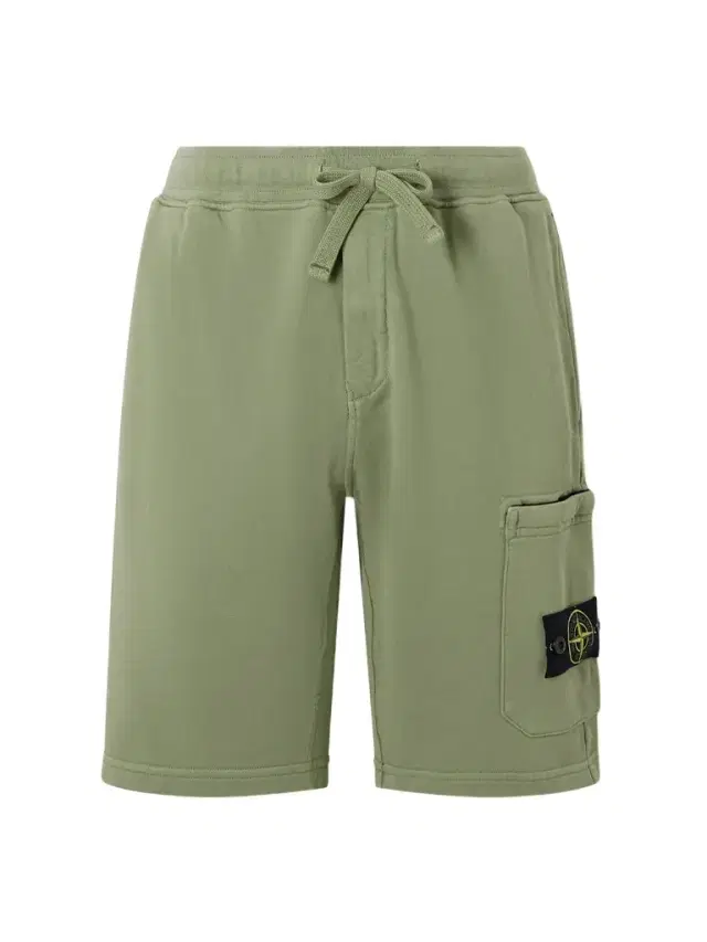 Stone Island Straight-Leg Garment-Dyed Organic Cotton-Fleece Drawstring Shorts - Men