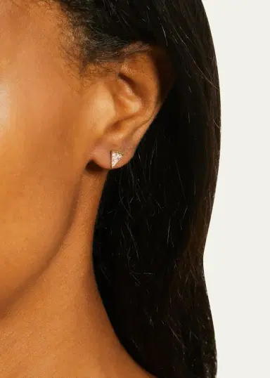 Sydney Evan 14k Diamond & Ruby Pizza Slice Earring, Single | Thumbnail 2 Sydney Evan 14k Diamond & Ruby Pizza Slice Earring, Single | Thumbnail 2