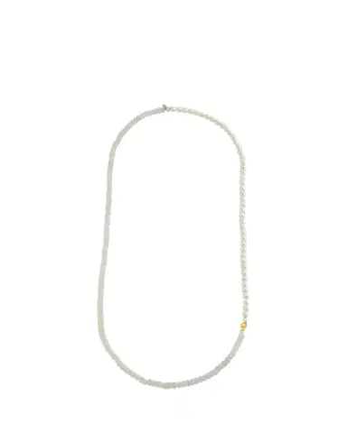 Sydney Evan Pearl and Rainbow Moonstone Necklace, 24"L | Thumbnail 1