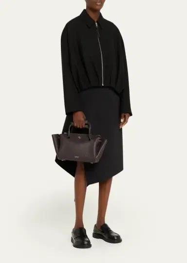 Loewe Madrid Small Trapeze Shoulder Bag in Grain Leather | Thumbnail 5