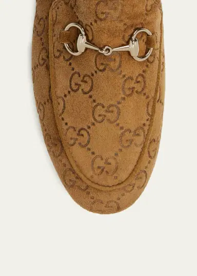 Gucci Jordaan GG Suede Loafers | Thumbnail 3