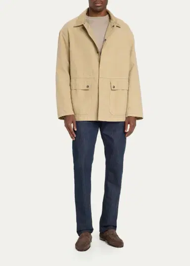 Bergdorf Goodman Men's Waterproof Suede Leather-Sole Penny Loafers | Thumbnail 3 Bergdorf Goodman Men's Waterproof Suede Leather-Sole Penny Loafers | Thumbnail 3