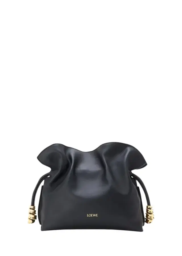Loewe Flamenco Ruched Clutch Bag in Leather