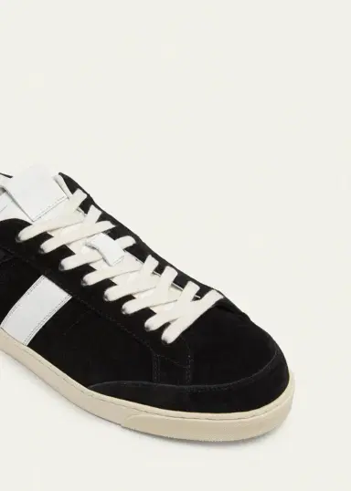 Tom Ford Men's Blake Suede Low-Top Sneakers | Thumbnail 5 Tom Ford Men's Blake Suede Low-Top Sneakers | Thumbnail 5