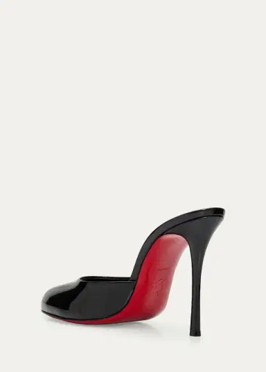 Christian Louboutin 100 mm Dolly Patent Leather Mules | Thumbnail 2