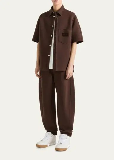 Givenchy Men's Pocket-Logo Fleece Trousers | Thumbnail 2