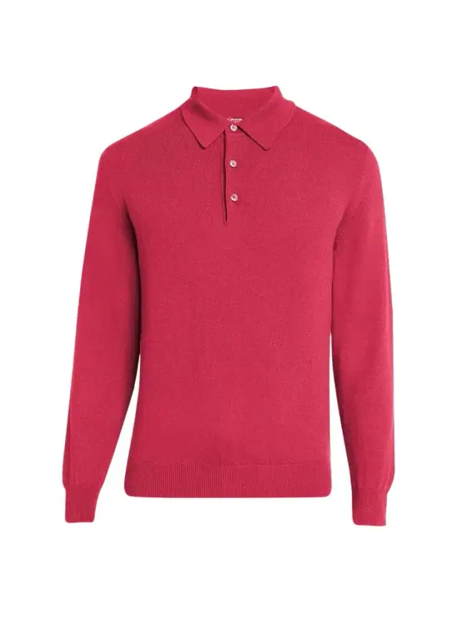 Kiton Men's Vicuna Wool and Cashmere Polo Sweater