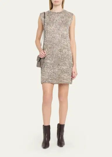 Brunello Cucinelli Couture Metallic Mohair Dress | Thumbnail 2 Brunello Cucinelli Couture Metallic Mohair Dress | Thumbnail 2