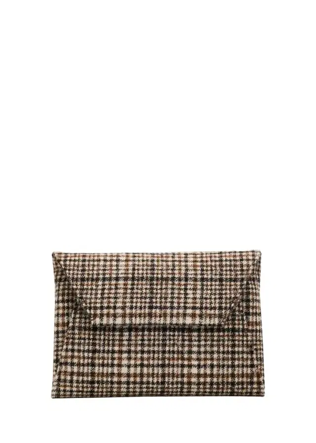 Duo Check Alpaca-Wool Clutch Bag Duo Check Alpaca-Wool Clutch Bag