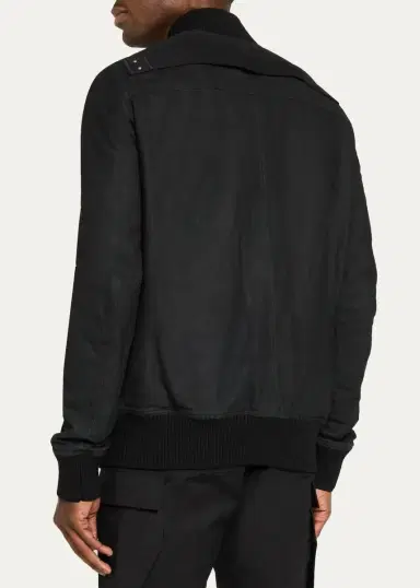 Rick Owens Men's Heizer Flight Blouson | Thumbnail 3 Rick Owens Men's Heizer Flight Blouson | Thumbnail 3
