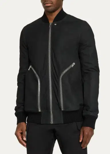 Rick Owens Men's Heizer Flight Blouson | Thumbnail 4 Rick Owens Men's Heizer Flight Blouson | Thumbnail 4