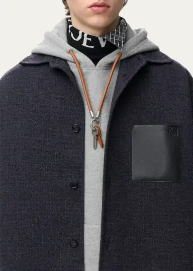 Loewe Men's Wool-Blend Overshirt | Thumbnail 5 Loewe Men's Wool-Blend Overshirt | Thumbnail 5