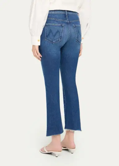 Mother The Insider Frayed Bootcut Ankle Jeans | Thumbnail 3 Mother The Insider Frayed Bootcut Ankle Jeans | Thumbnail 3