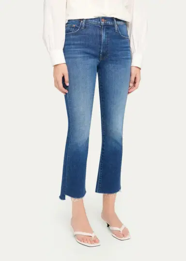 Mother The Insider Frayed Bootcut Ankle Jeans | Thumbnail 4 Mother The Insider Frayed Bootcut Ankle Jeans | Thumbnail 4