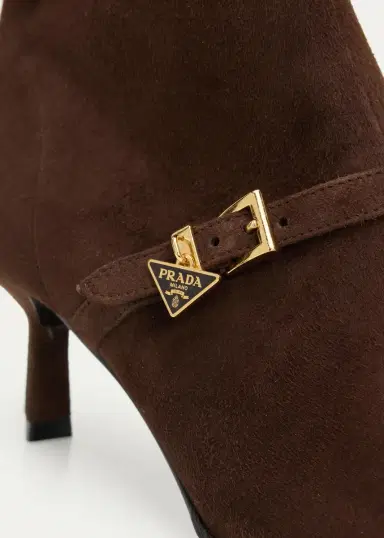 Prada 55mm Triangle Logo Suede Ankle Boots | Thumbnail 5 Prada 55mm Triangle Logo Suede Ankle Boots | Thumbnail 5