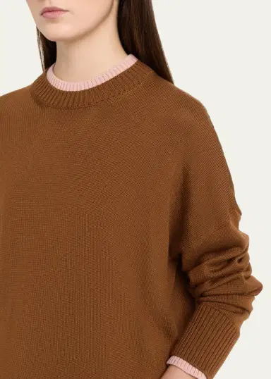 Plan C Layered Wool Crewneck Sweater | Thumbnail 5