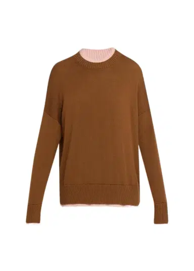 Plan C Layered Wool Crewneck Sweater | Thumbnail 1