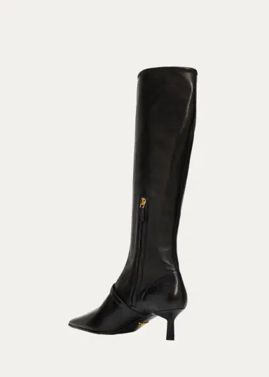 Prada 55mm Leather Knee-High Buckle Boots | Thumbnail 4 Prada 55mm Leather Knee-High Buckle Boots | Thumbnail 4
