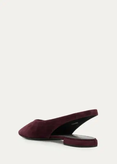 Prada Suede Slingback Flats | Thumbnail 4 Prada Suede Slingback Flats | Thumbnail 4