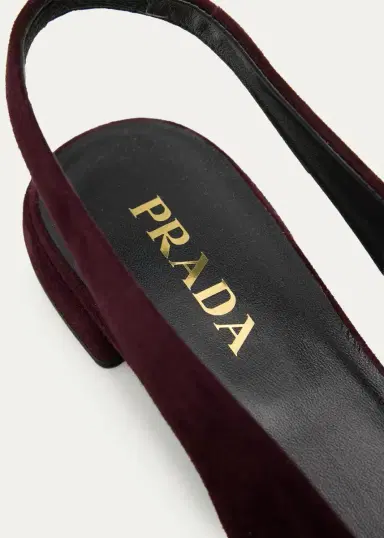 Prada Suede Slingback Flats | Thumbnail 5 Prada Suede Slingback Flats | Thumbnail 5