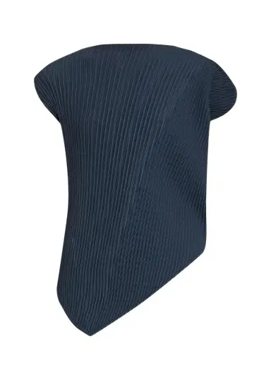 Issey Miyake Leaf Pleats Asymmetric Cap-Sleeve Top | Thumbnail 1