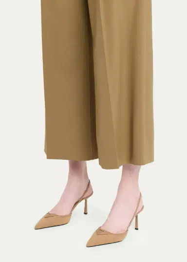 Prada 75mm Cashmere Slingback Pumps | Thumbnail 2 Prada 75mm Cashmere Slingback Pumps | Thumbnail 2