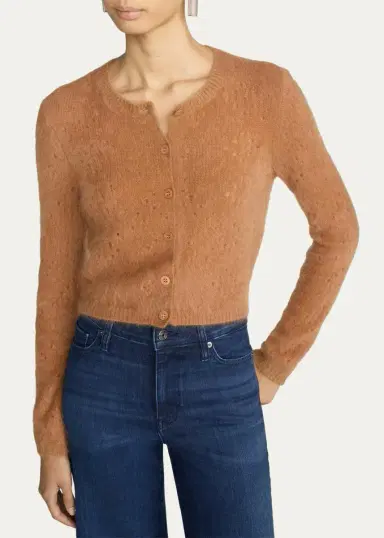 Frame The Cashmere Airy Teddy Cardigan | Thumbnail 4