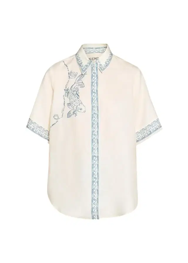 ALÉMAIS Lucky Short-Sleeve Linen Shirt