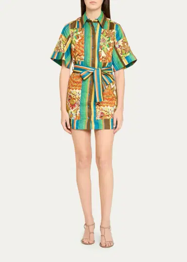 ALÉMAIS Charlie Belted Linen Mini Dress | Thumbnail 2 ALÉMAIS Charlie Belted Linen Mini Dress | Thumbnail 2